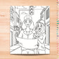 Transportation Engineer Kids Coloring Page, Women in STEM Activity, STEM Activity, Classroom Resource, Career Exploration